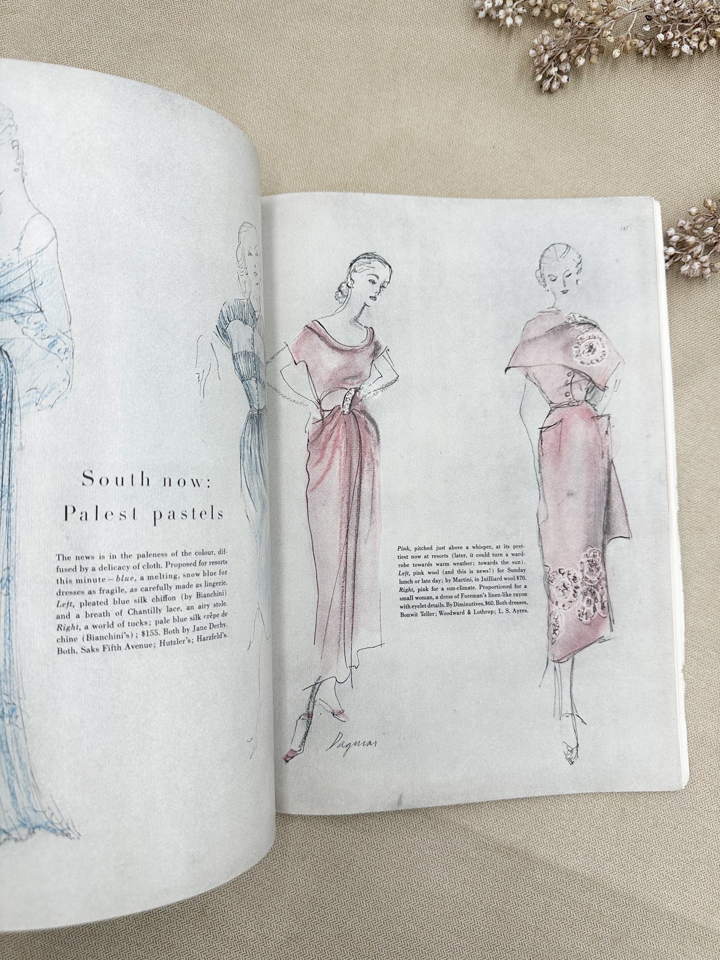 Vintage Vogue Magazine (204 pages)