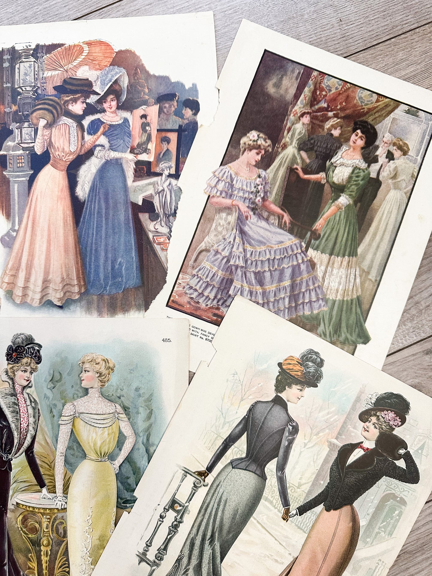 Vintage Fashion Prints (Set of 6)
