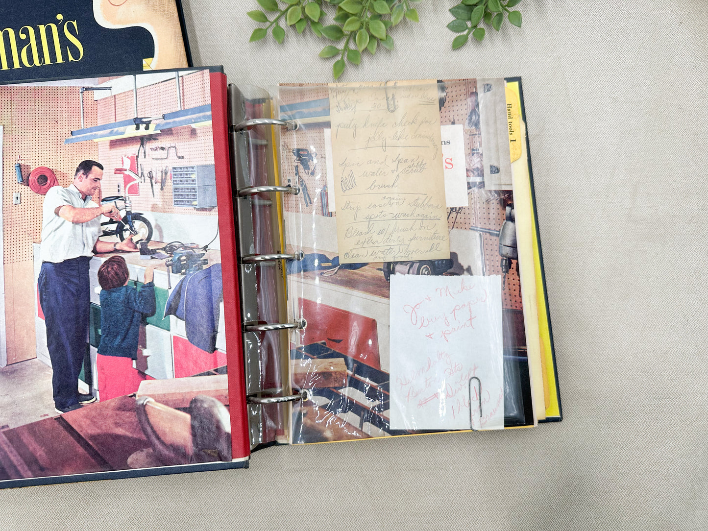 Vintage Handyman's Spiral Bound Book (2 Available)