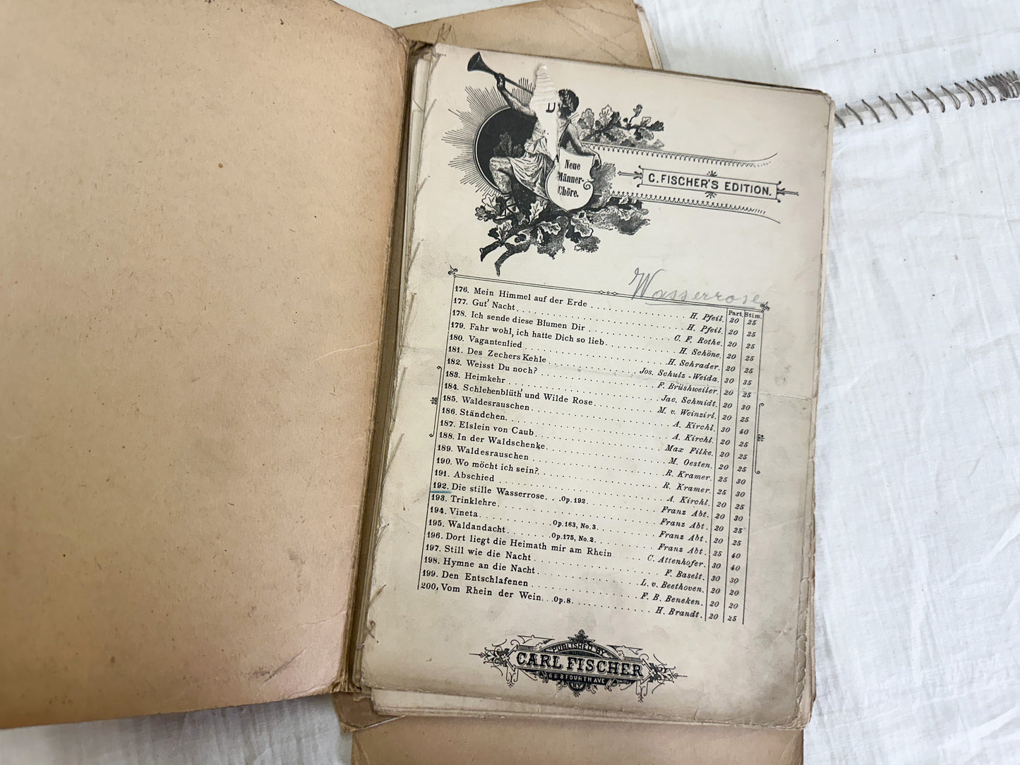 Vintage Music Folders and Sheet Music (Set of 4)