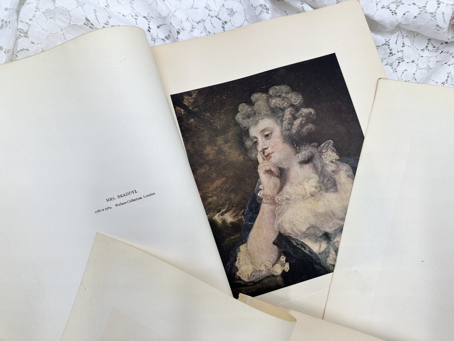 Vintage Art Plates on Mat Board