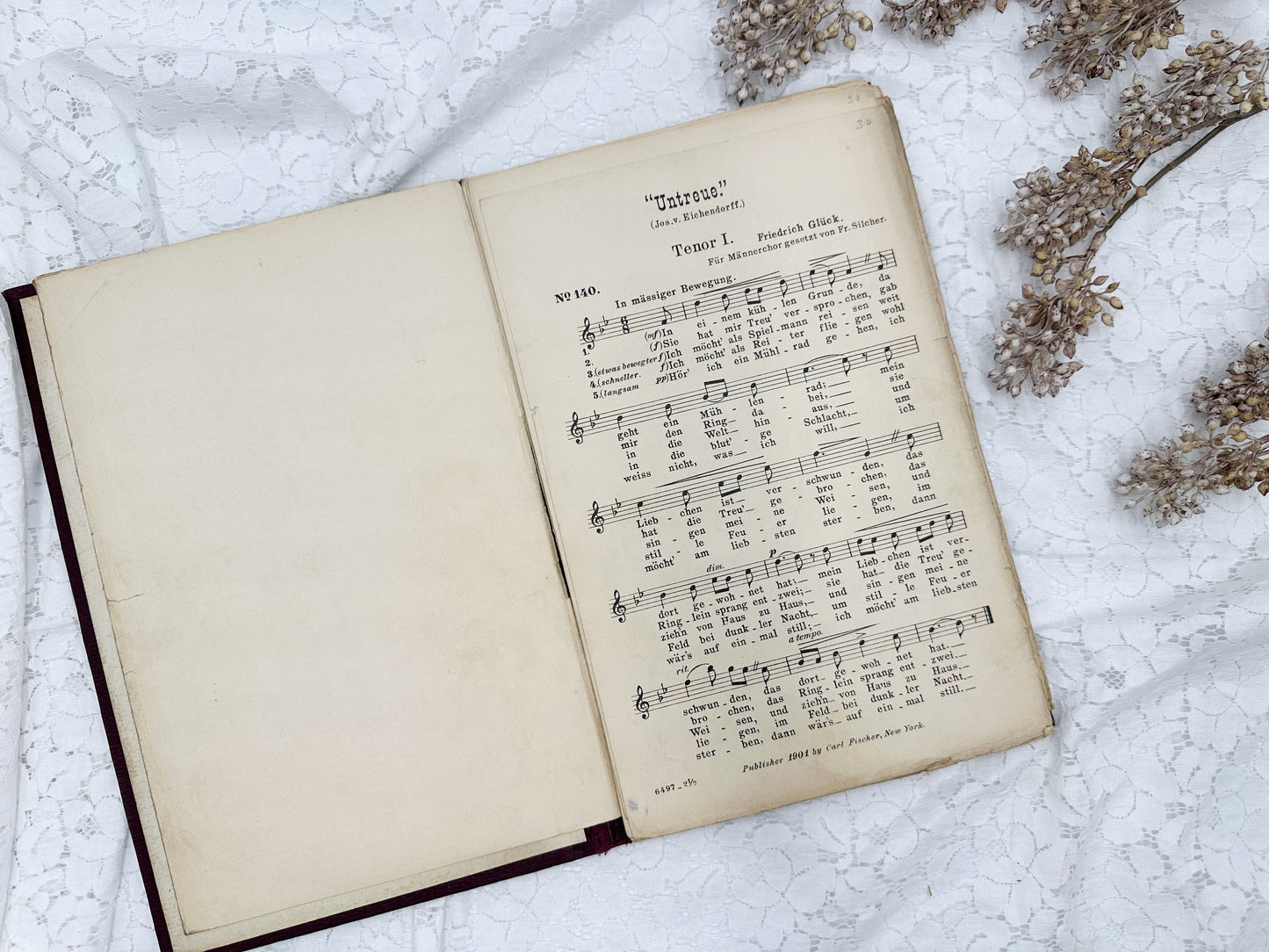 German Chorus Book with Music