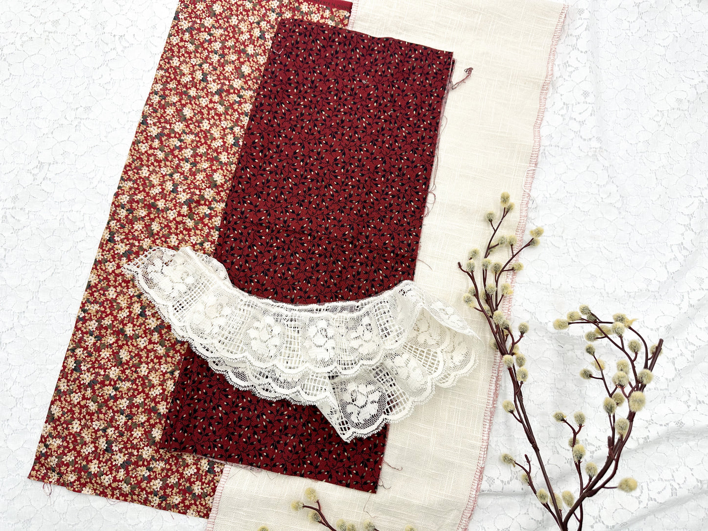Vintage Coordinated Fabric Set