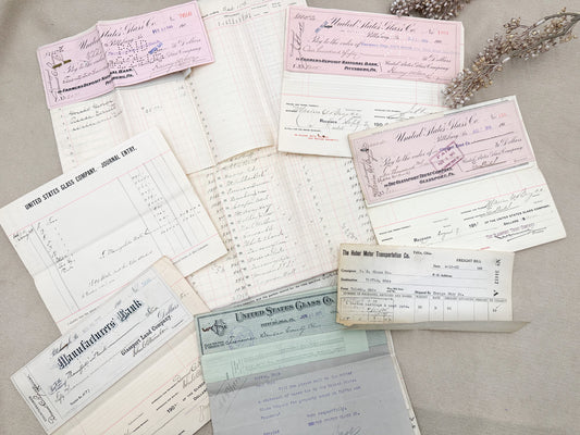 Vintage Ledgers and Papers