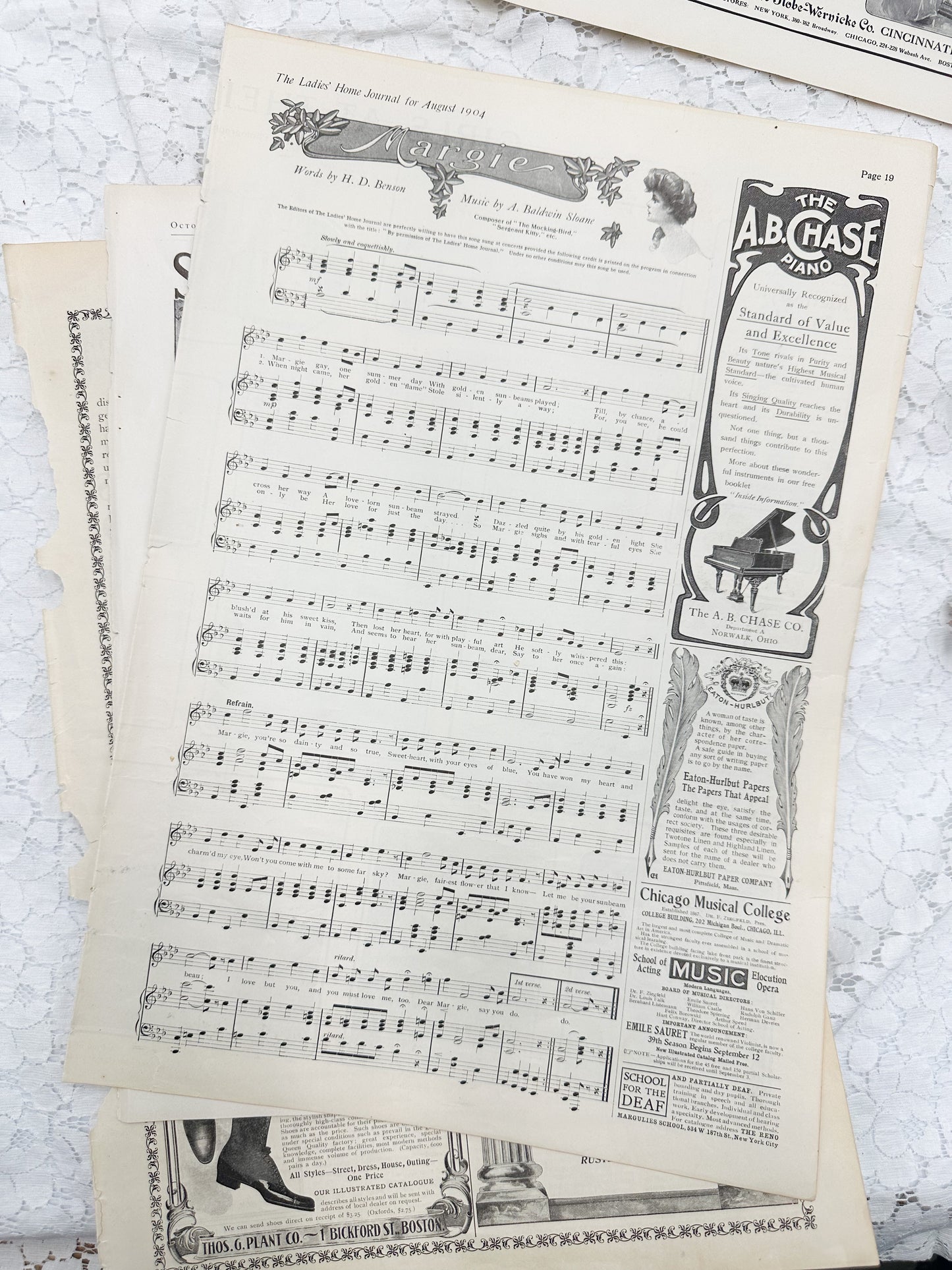 Vintage Magazine Page Set