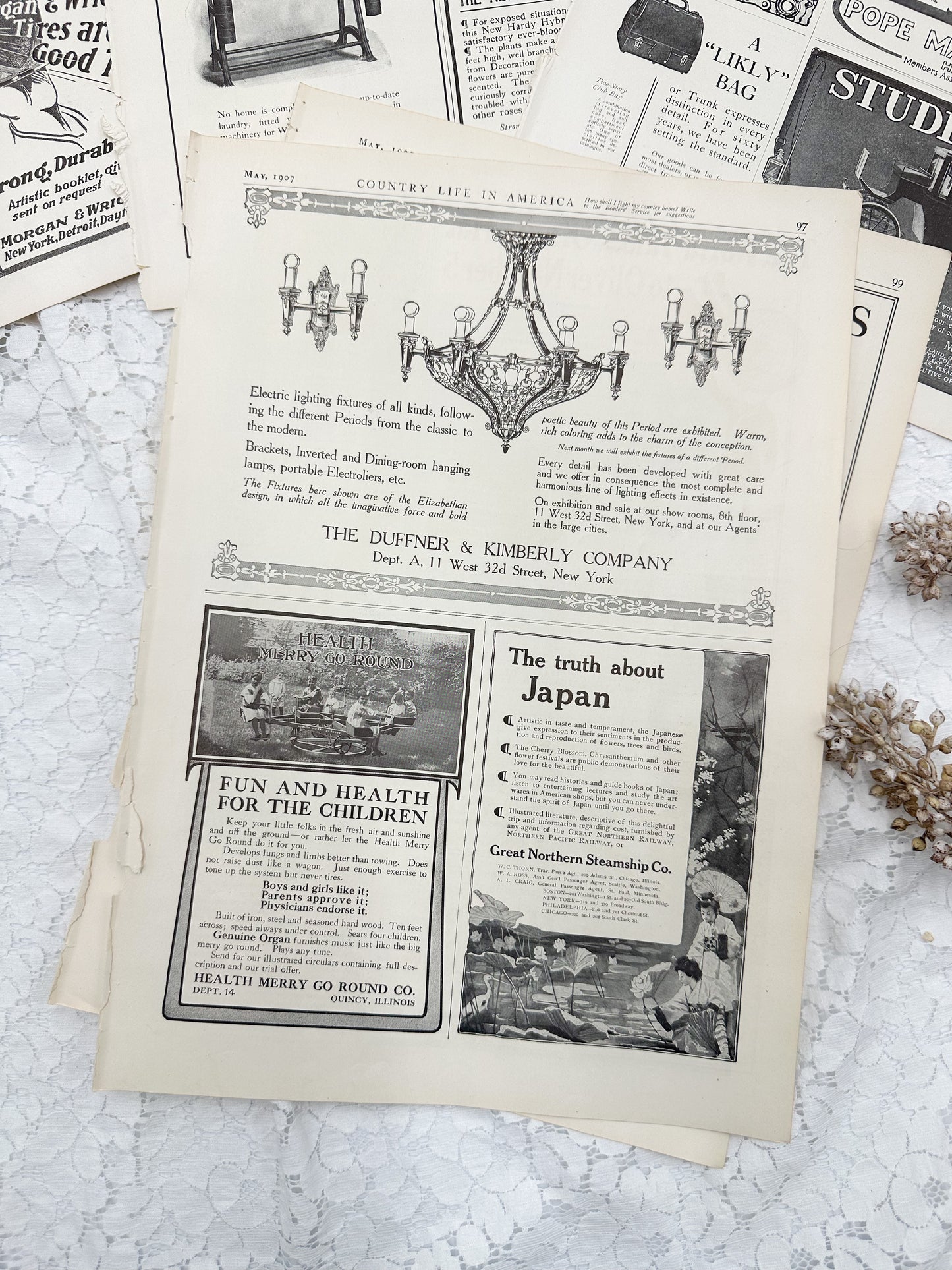 Vintage Magazine Page Set