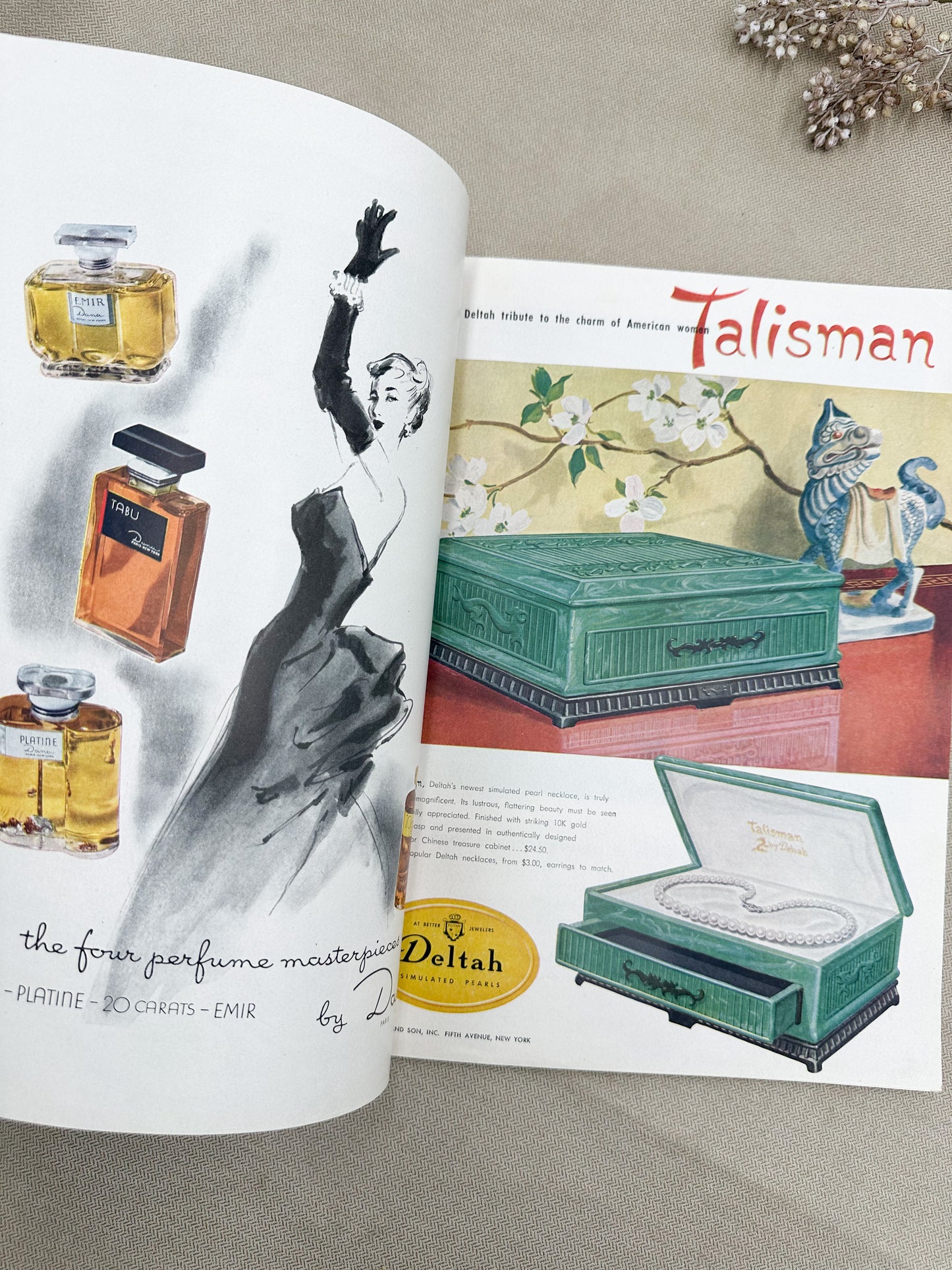 Vintage Vogue Magazine (204 pages)