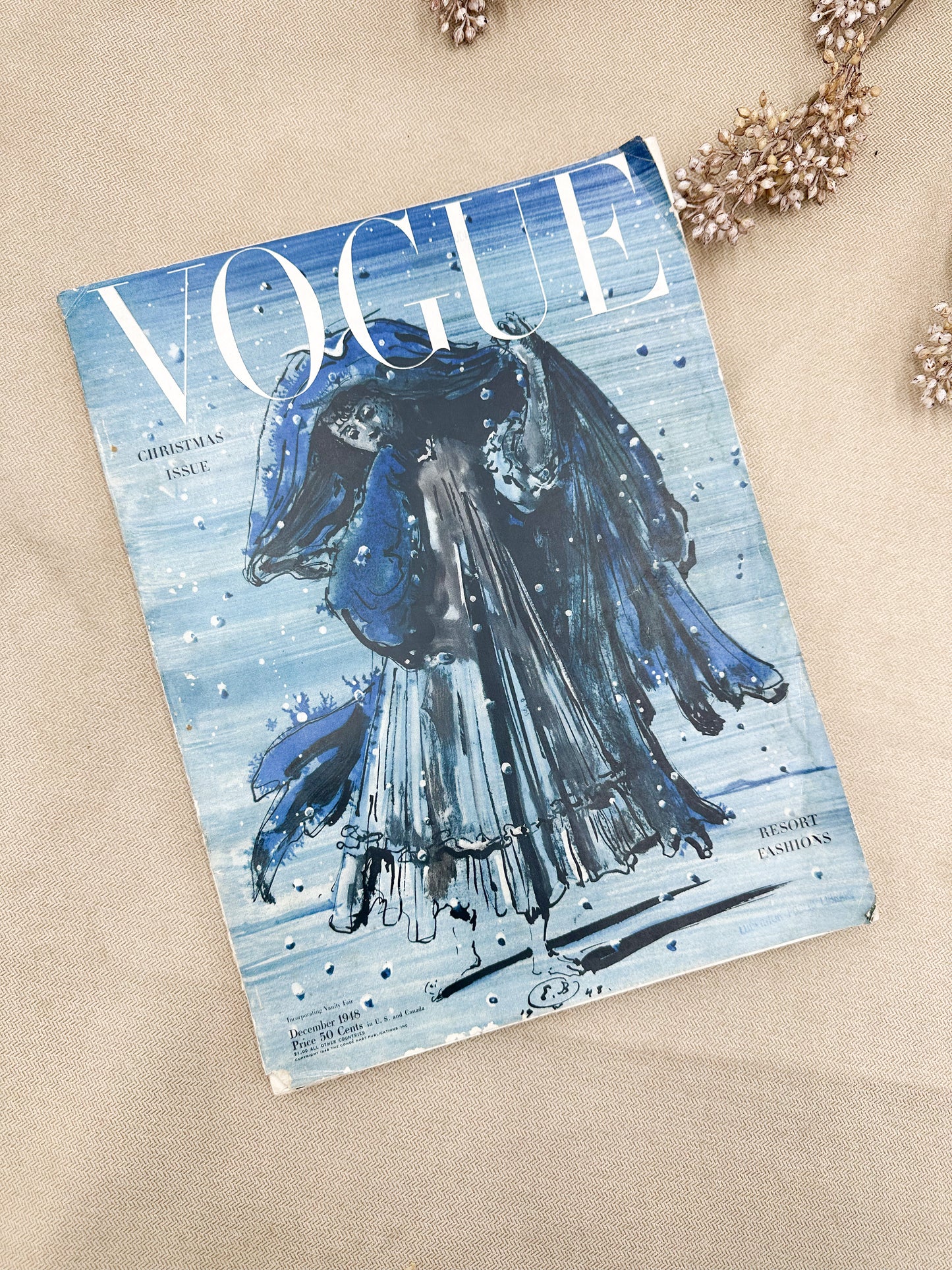Vintage Vogue Magazine (204 pages)