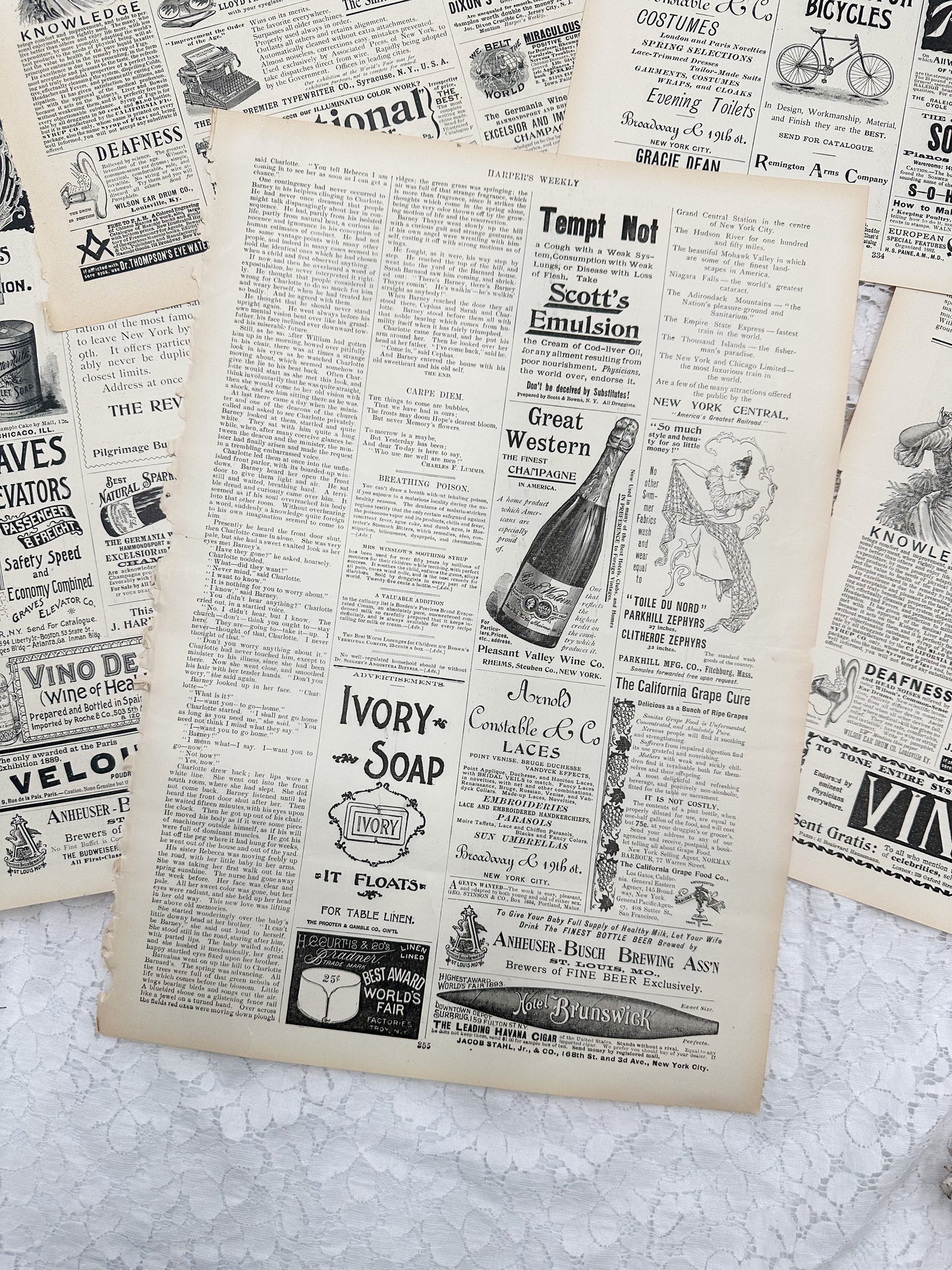 Vintage Magazine Page Set