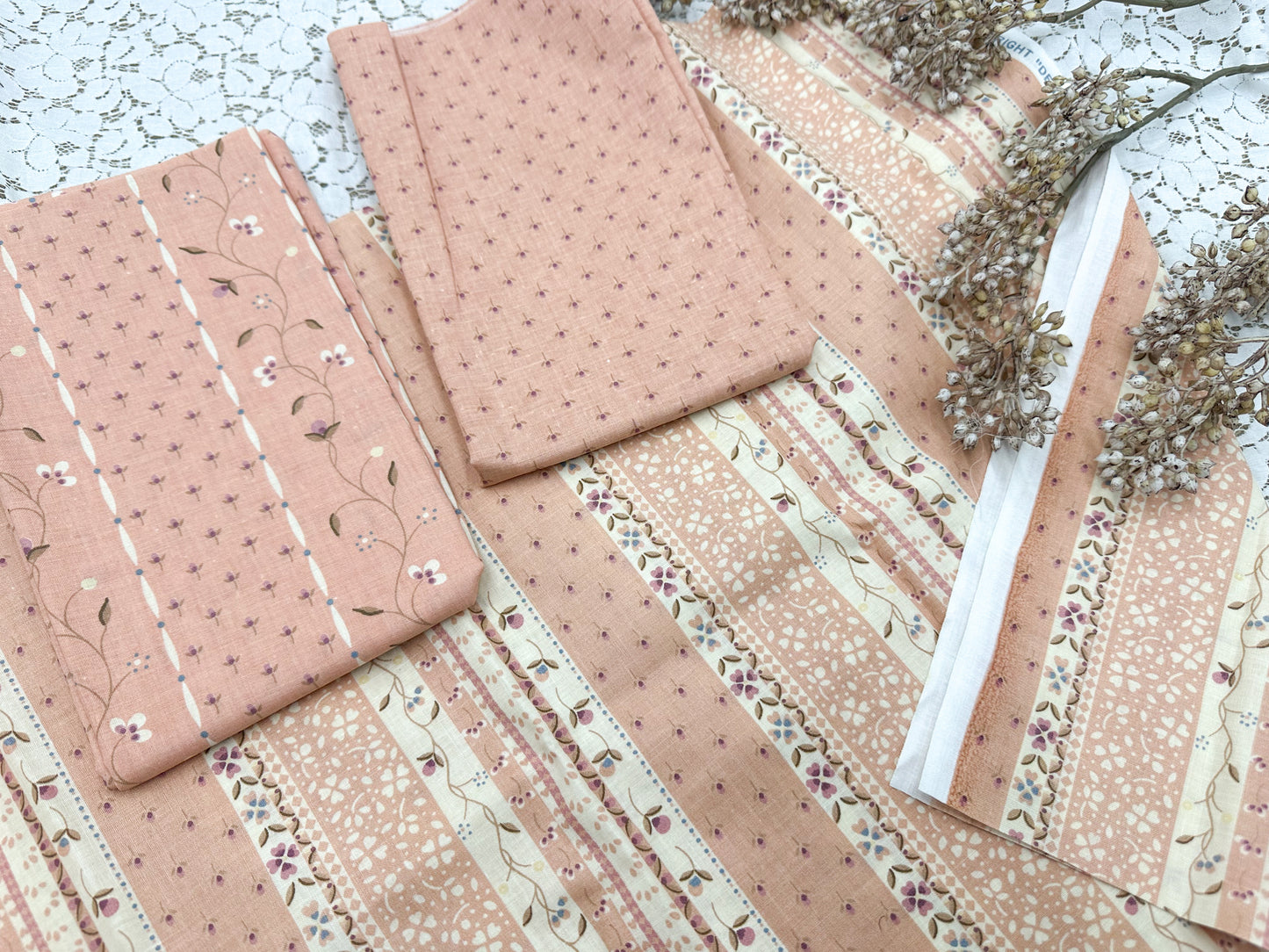 Vintage Fabric (Set of Three)