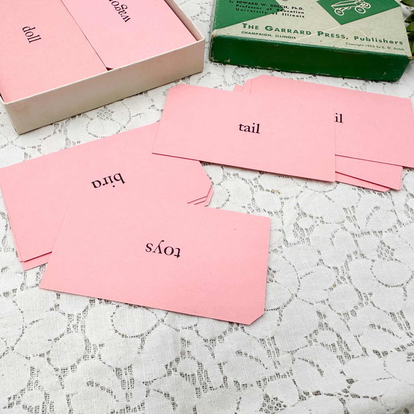Pink Word Cards