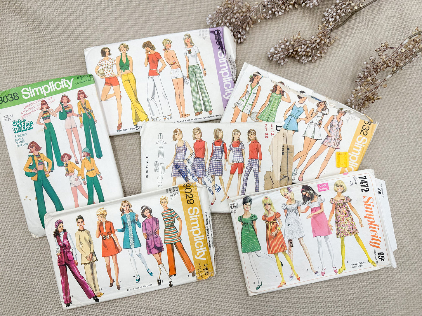 Set of Vintage Patterns