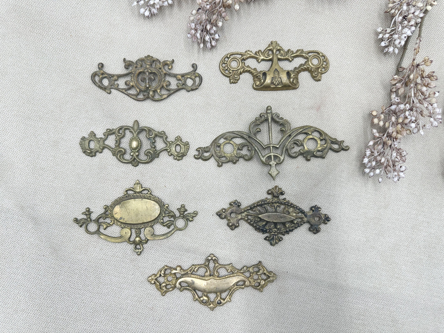 Vintage Hardware for Journal Covers (Seven Available)