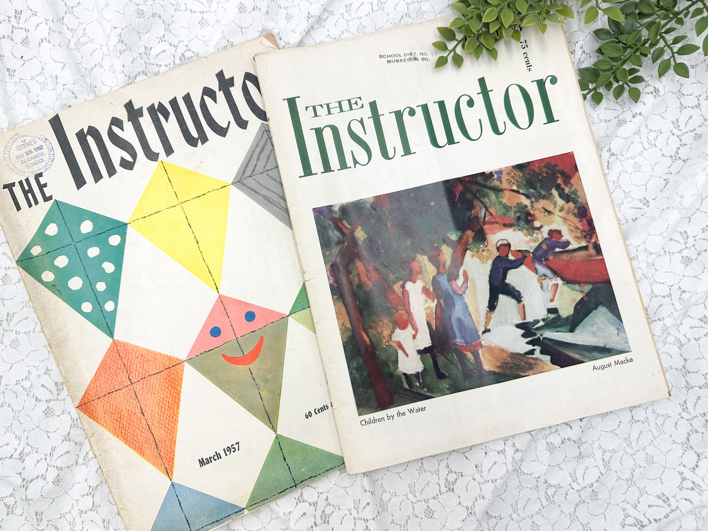 Vintage Instructor Magazines (Set of 2)