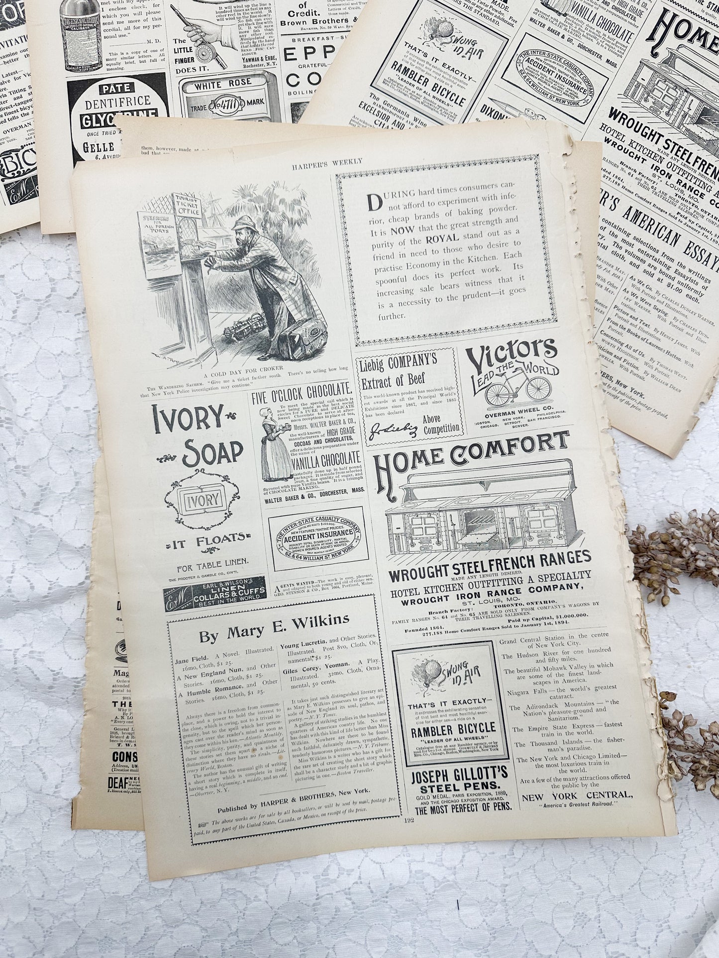 Vintage Magazine Page Set