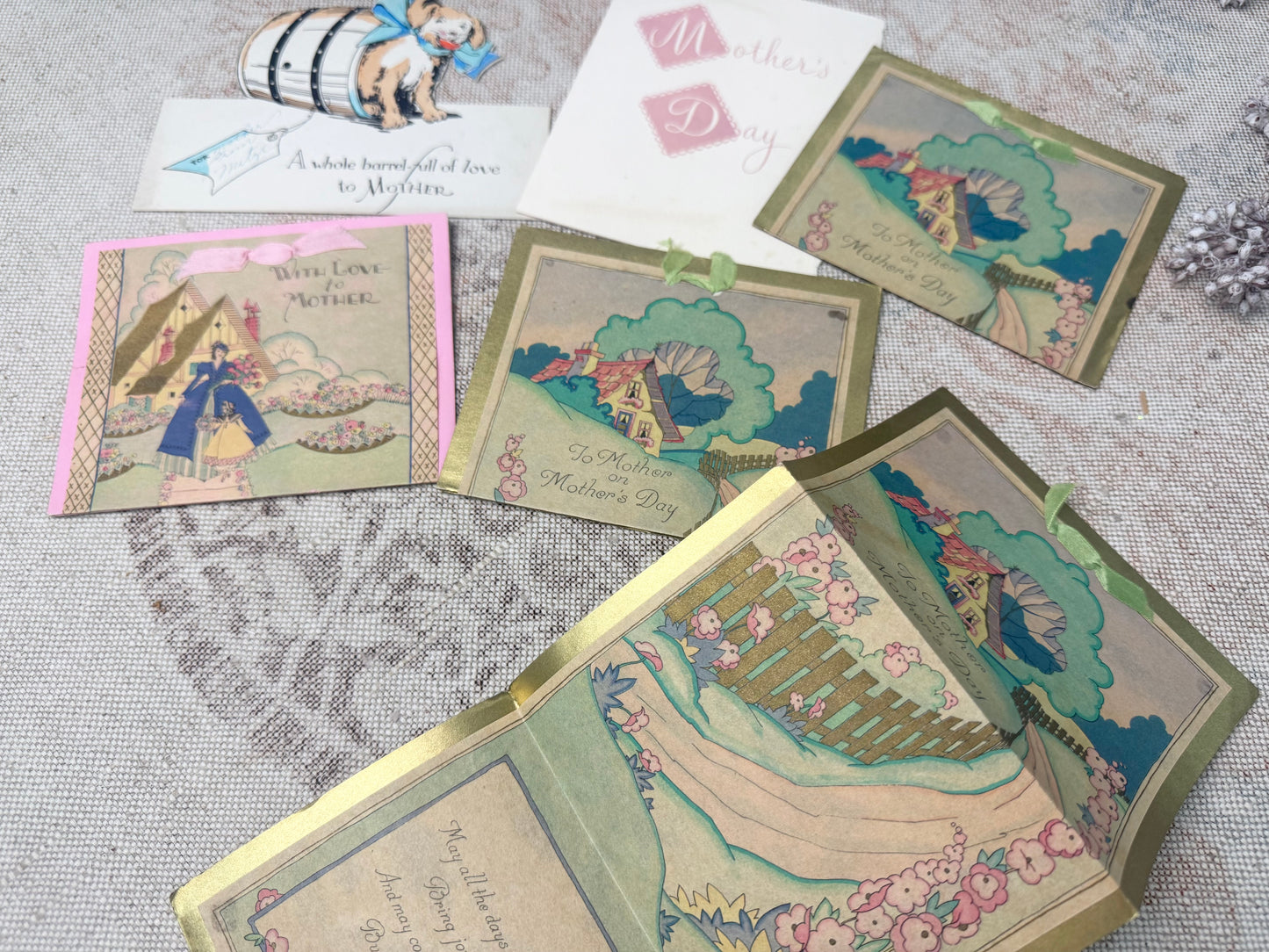 Vintage Mother's Day Card Set