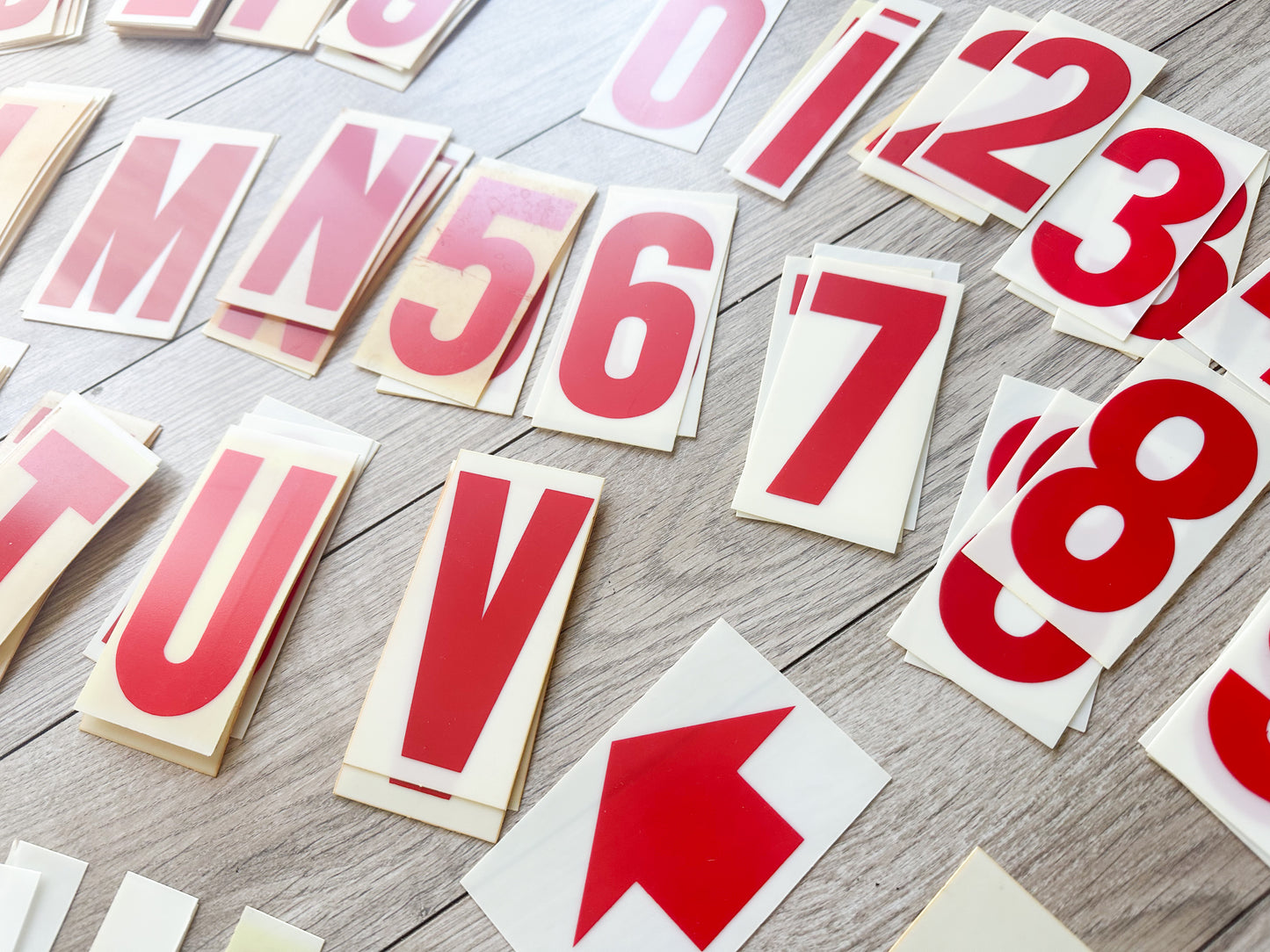 Plastic Number, Letters and Symbols- 3 inch