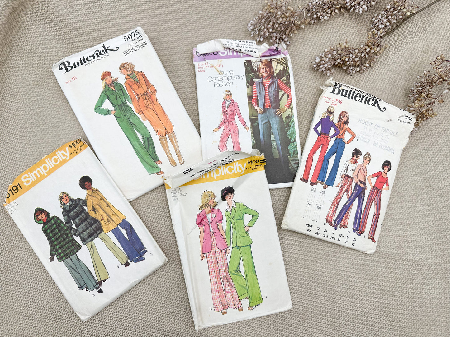 Set of Vintage Patterns