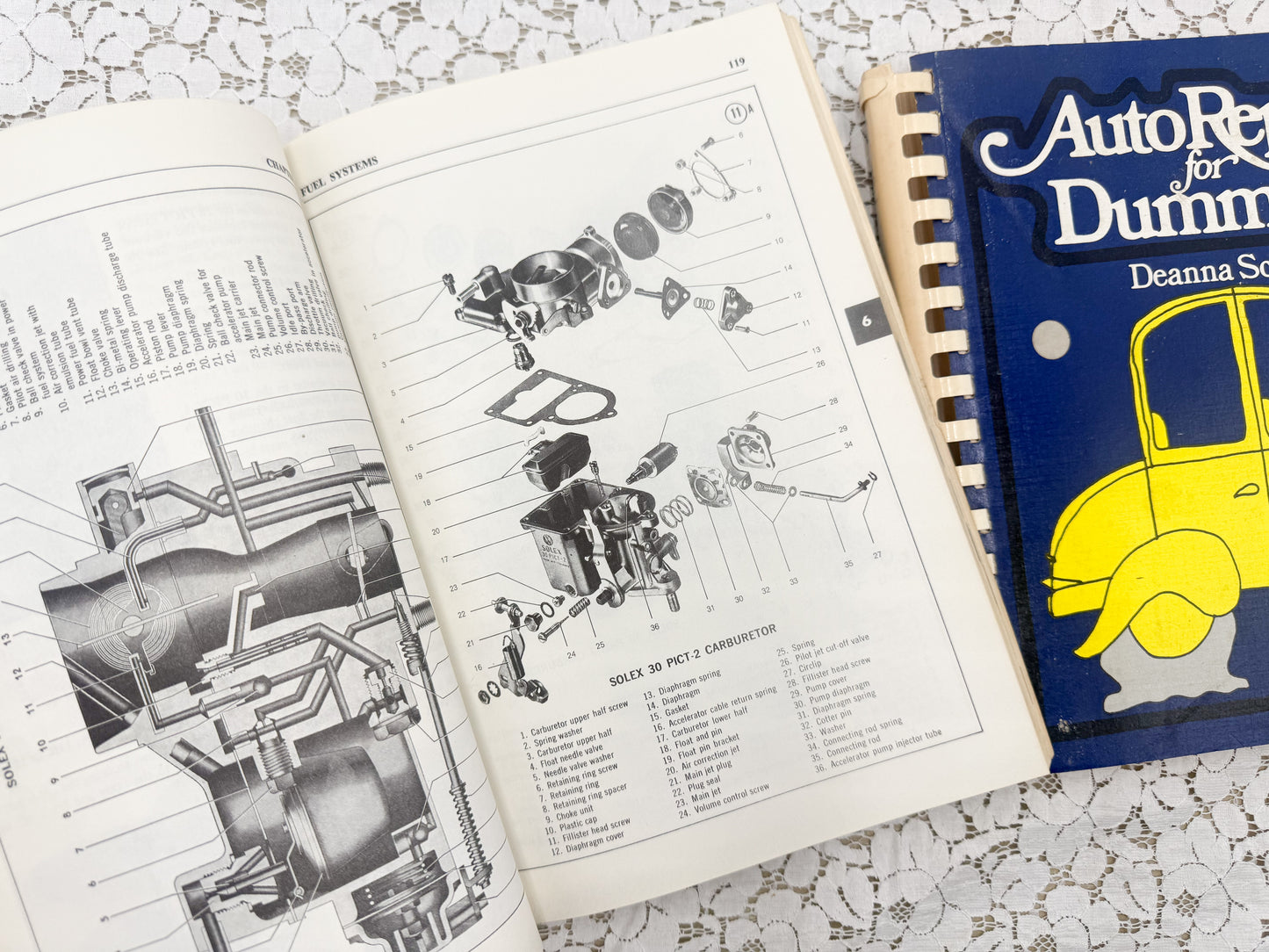 Vintage Mechanic Book Set