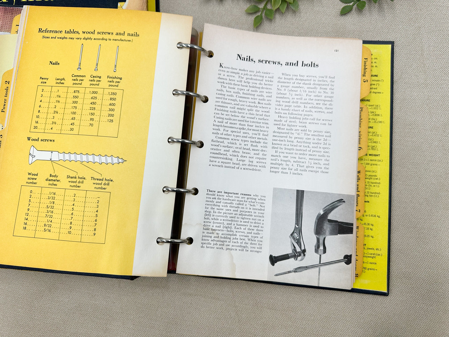 Vintage Handyman's Spiral Bound Book (2 Available)