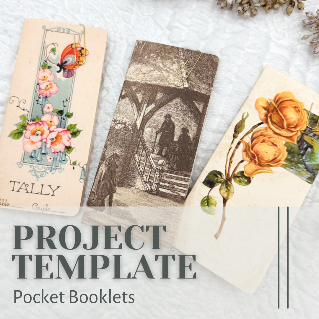 Pocket Booklet Project Template Digital Download