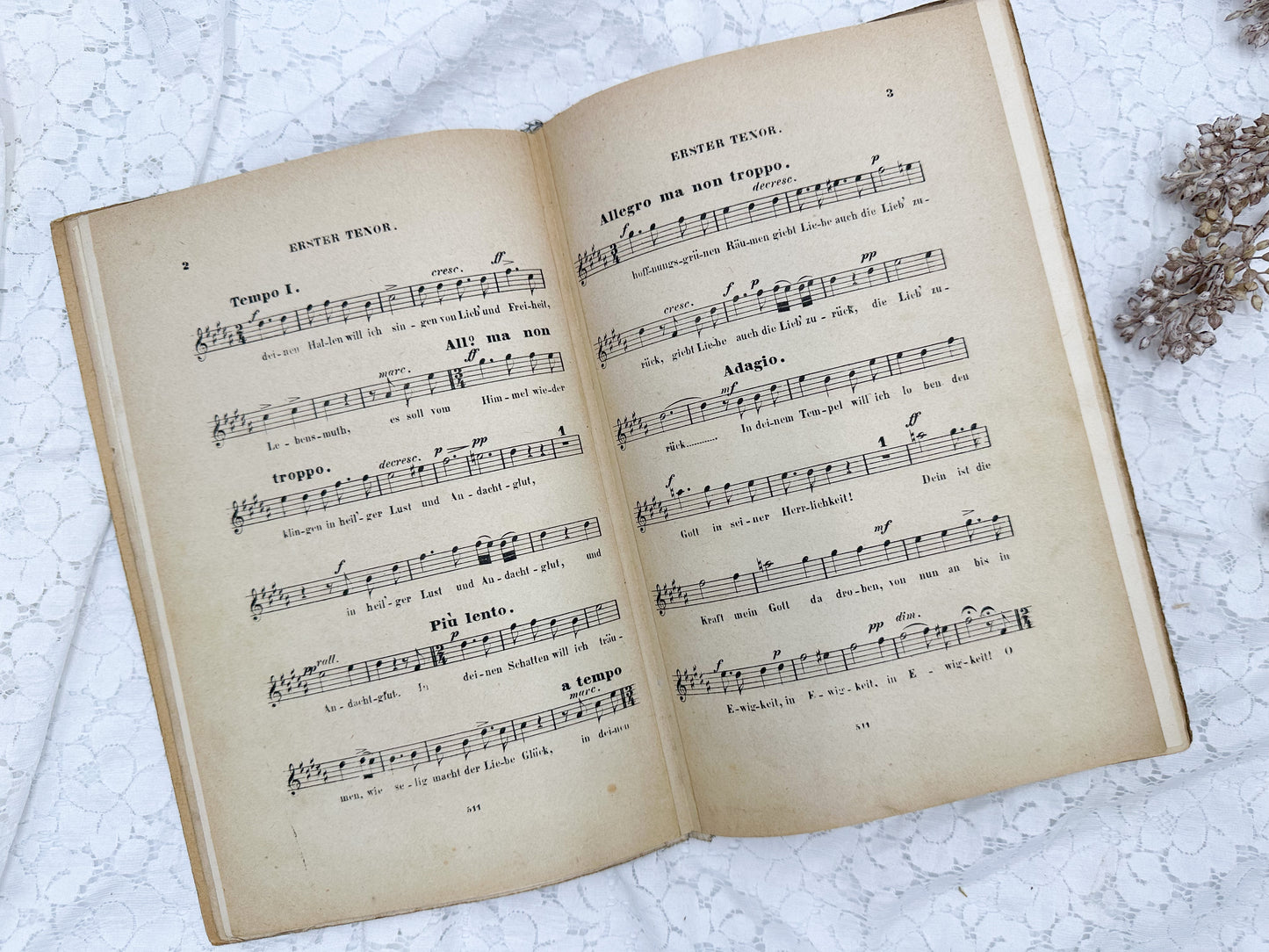 Vintage German Music Book