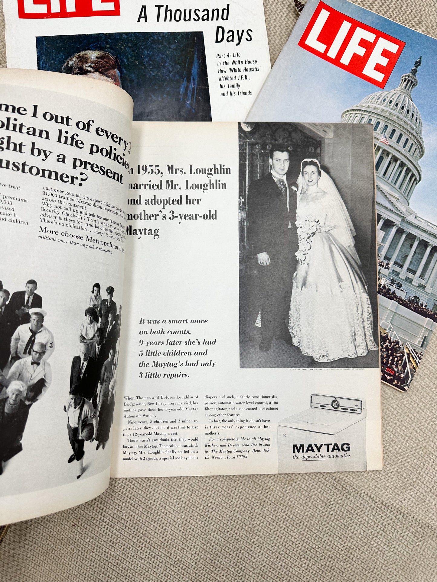 Three Vintage Life Magazines