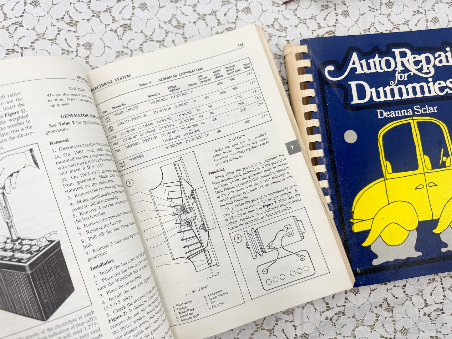 Vintage Mechanic Book Set