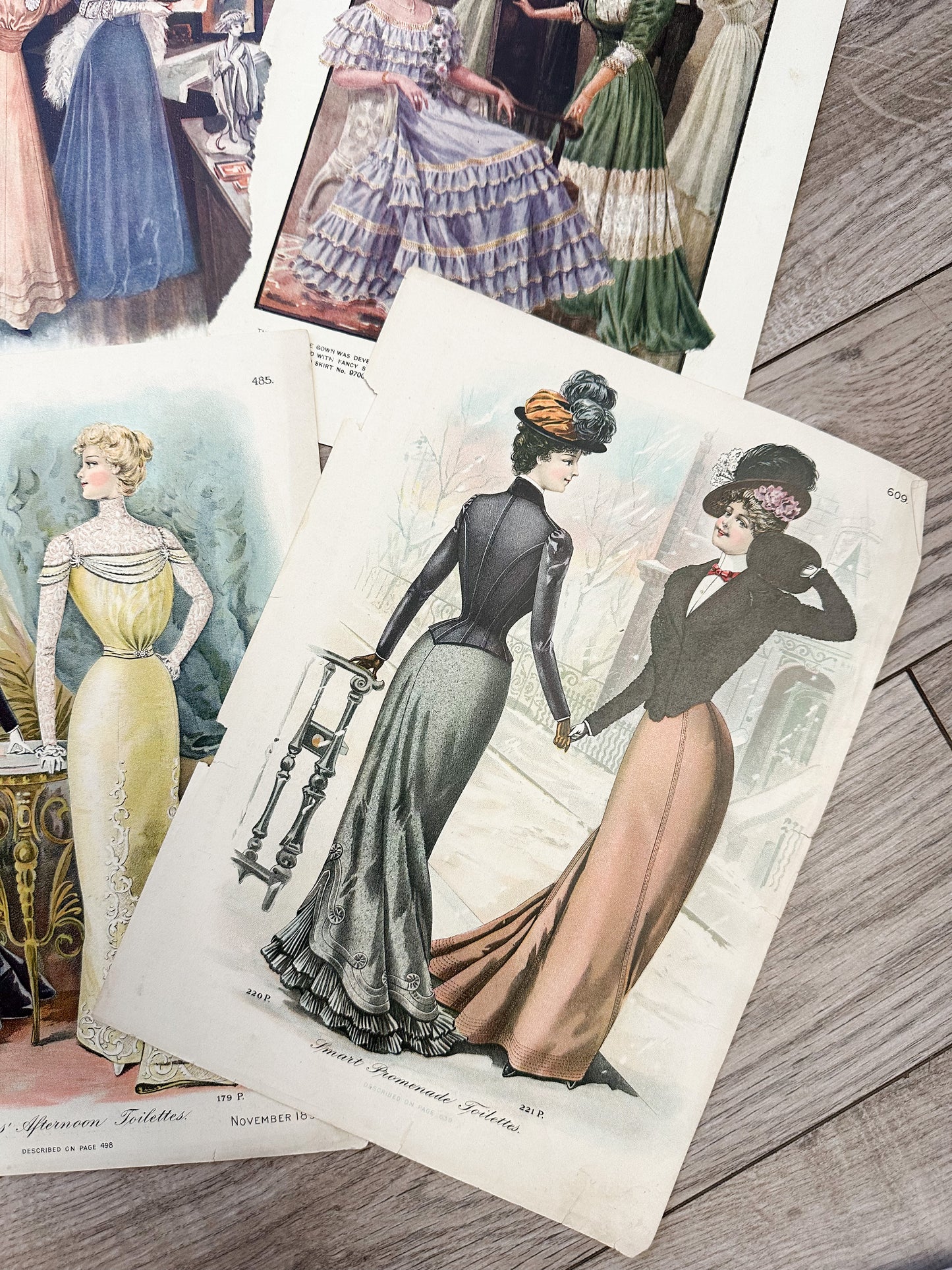 Vintage Fashion Prints (Set of 6)