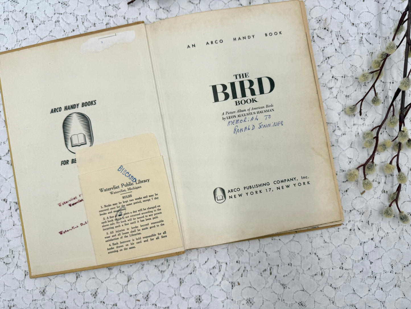 Vintage Bird Book