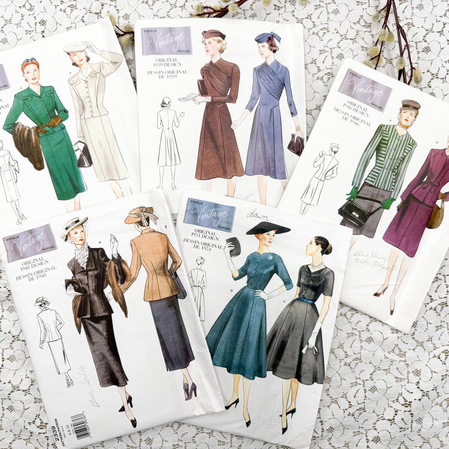 Vintage Vogue Pattern Set