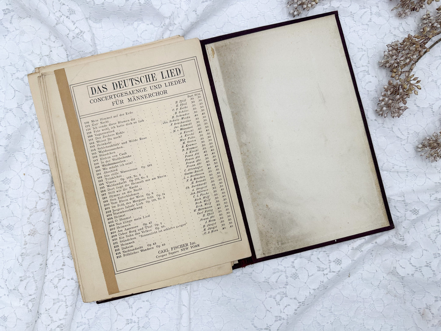 German Chorus Book with Music
