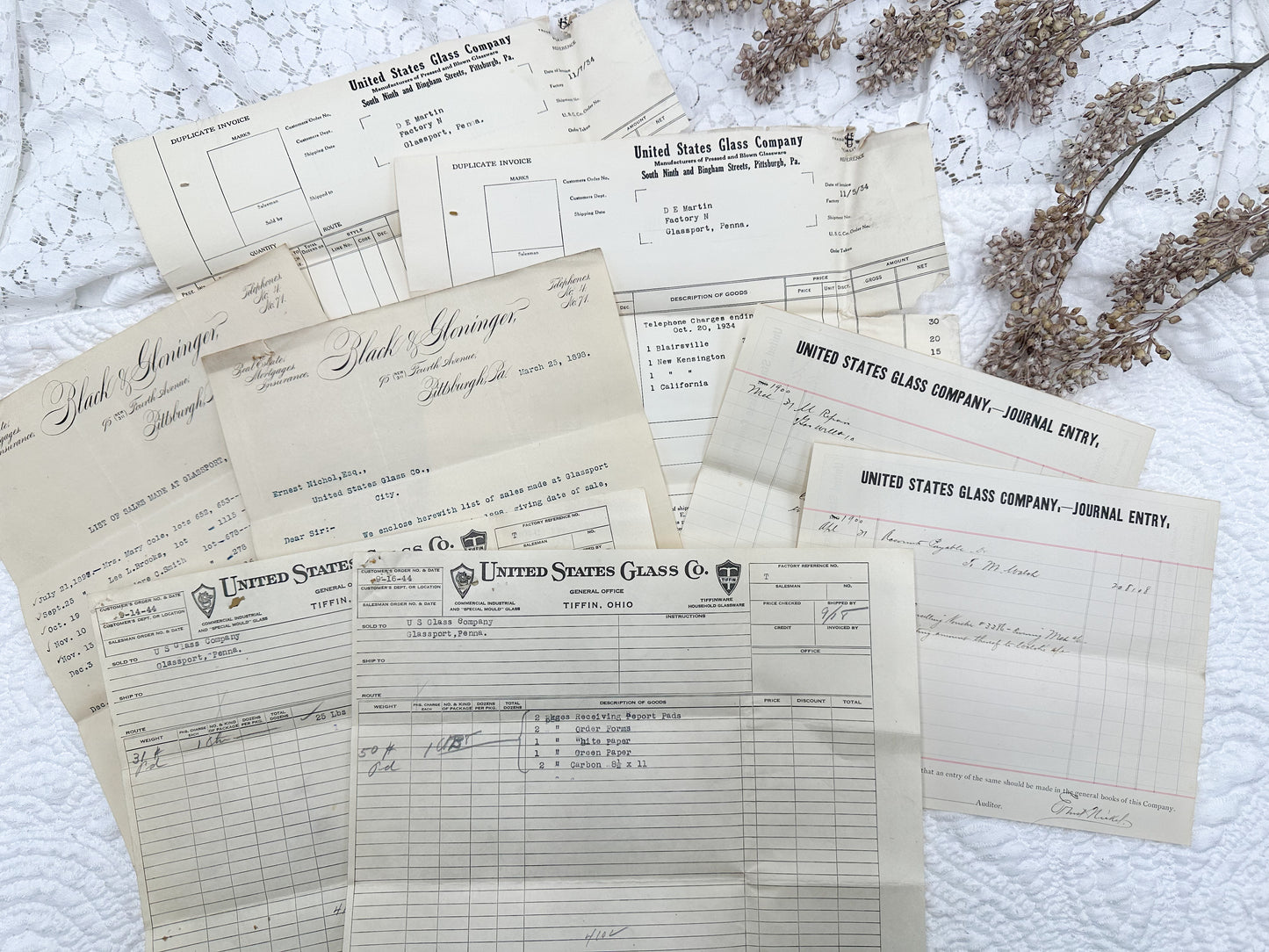 Vintage Papers and Forms