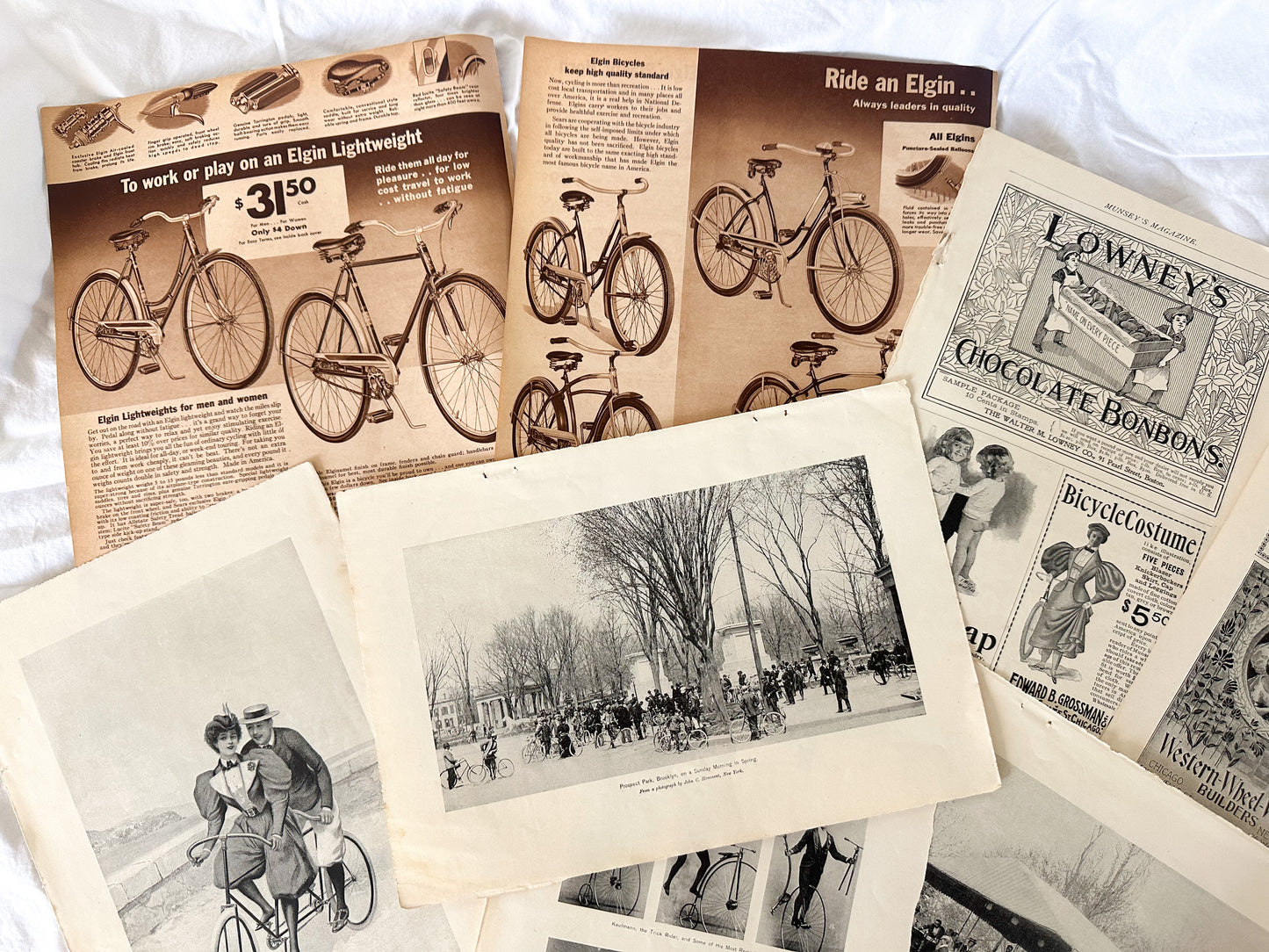 Vintage Bicycle Print Set