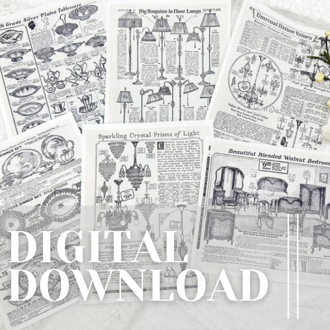 Sears Roebuck Household Catalog Pages- Digital Download