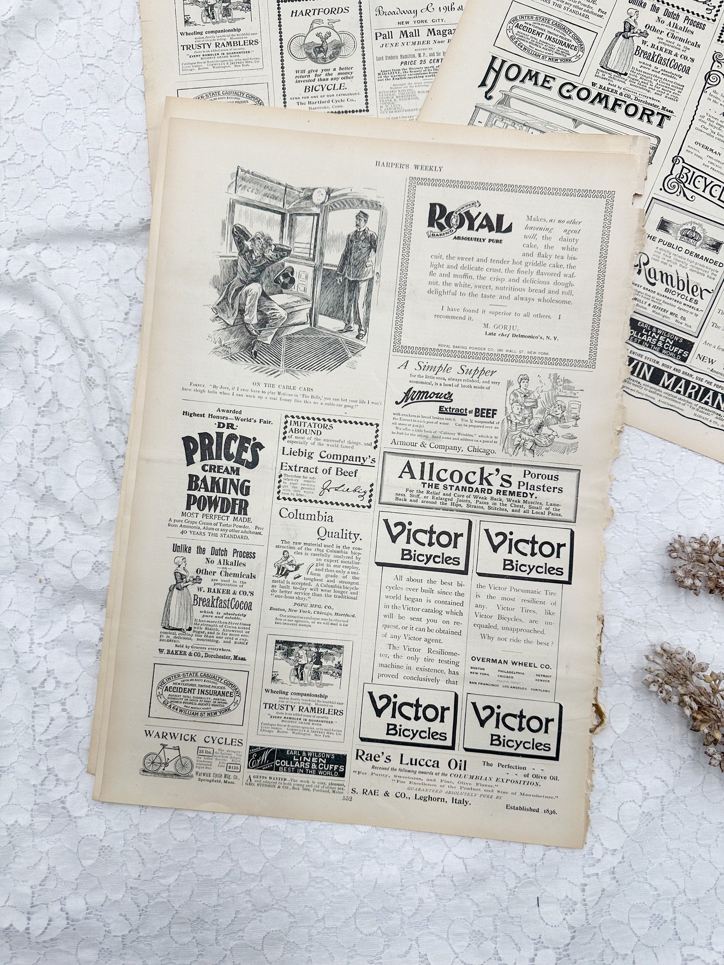 Vintage Magazine Page Set