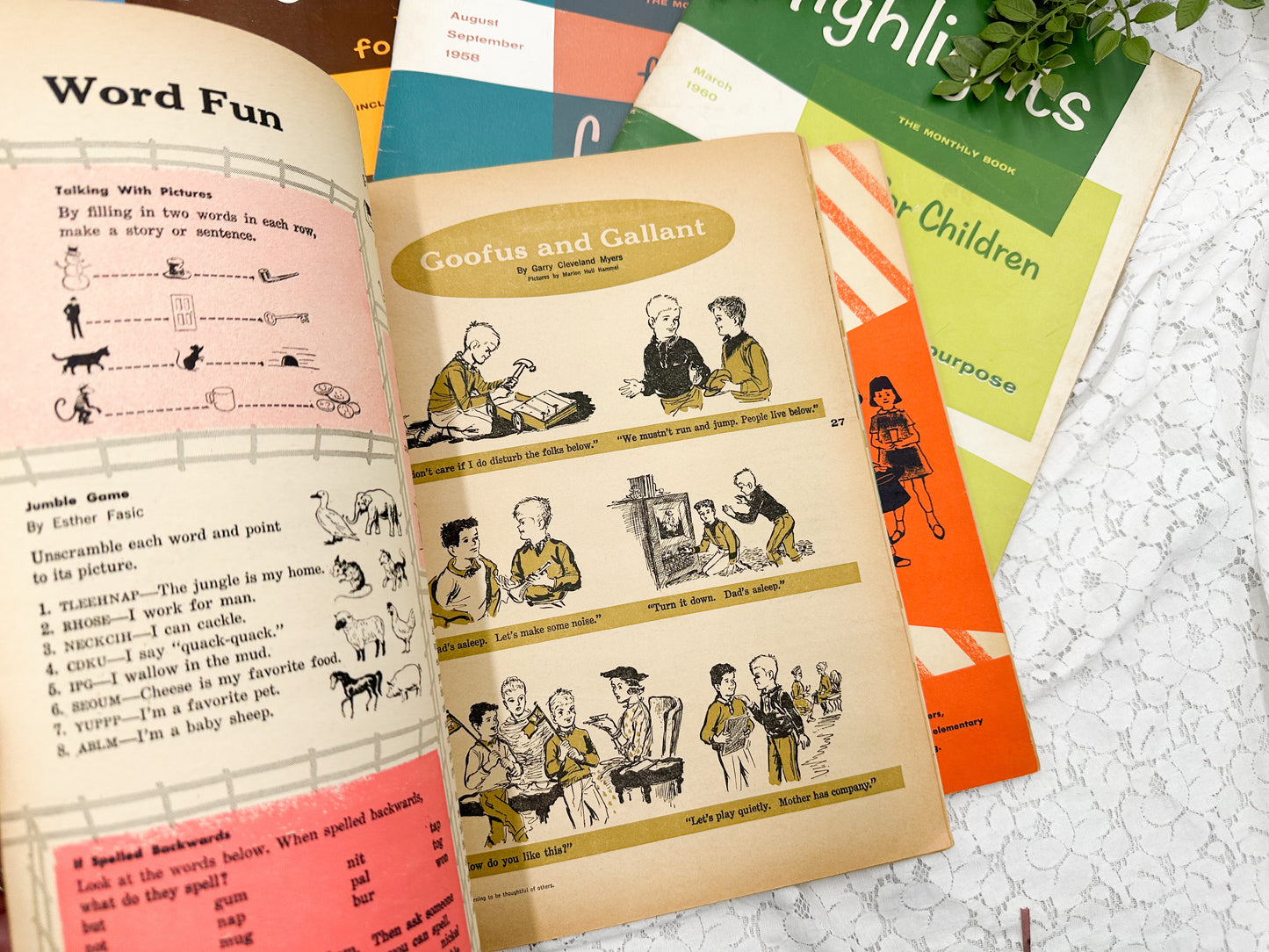 Vintage Highlight Magazines (Set of 6)