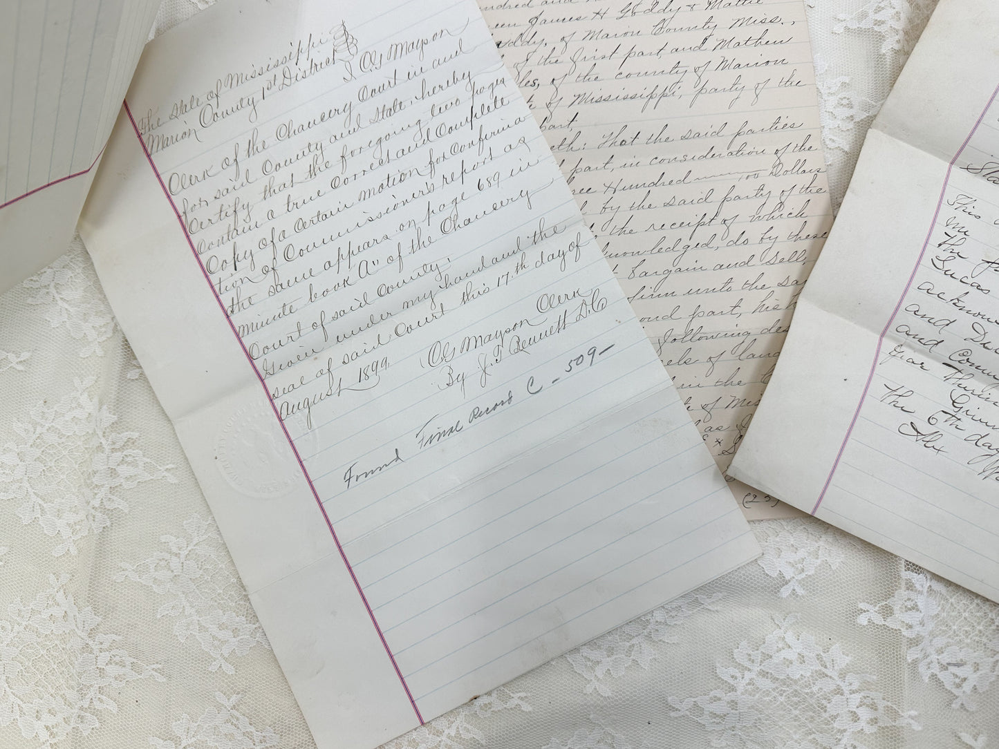 Vintage Writing Papers (Set of 5)