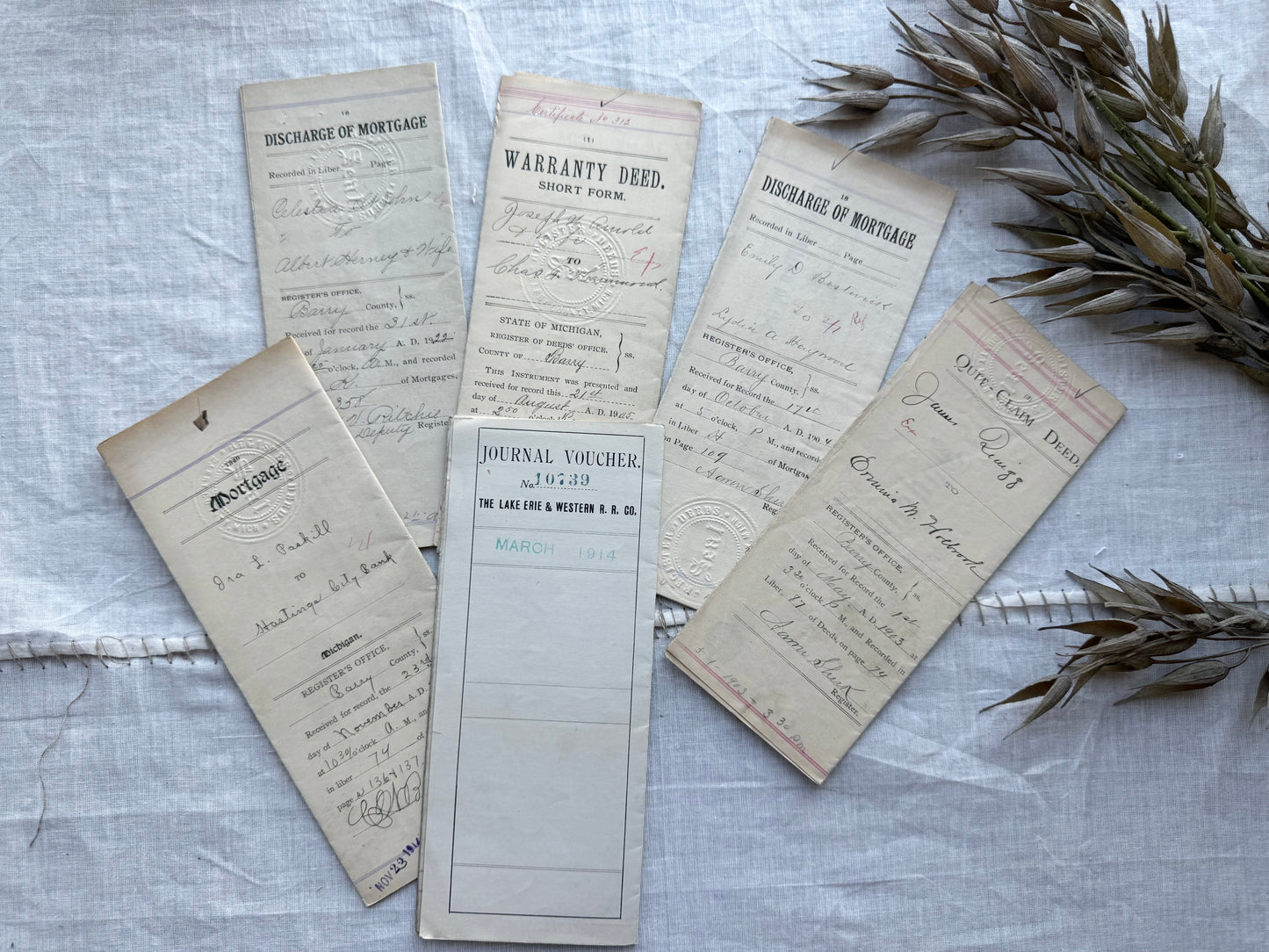 Vintage Deed Set