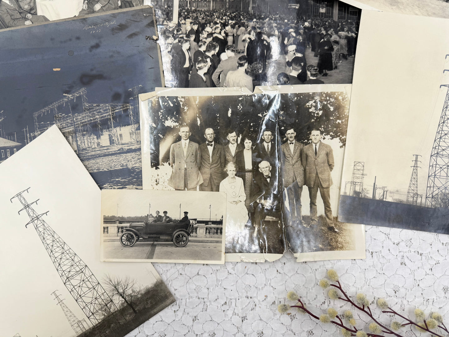 Vintage Photograph Set (Largest Image 8.5x11 inches)