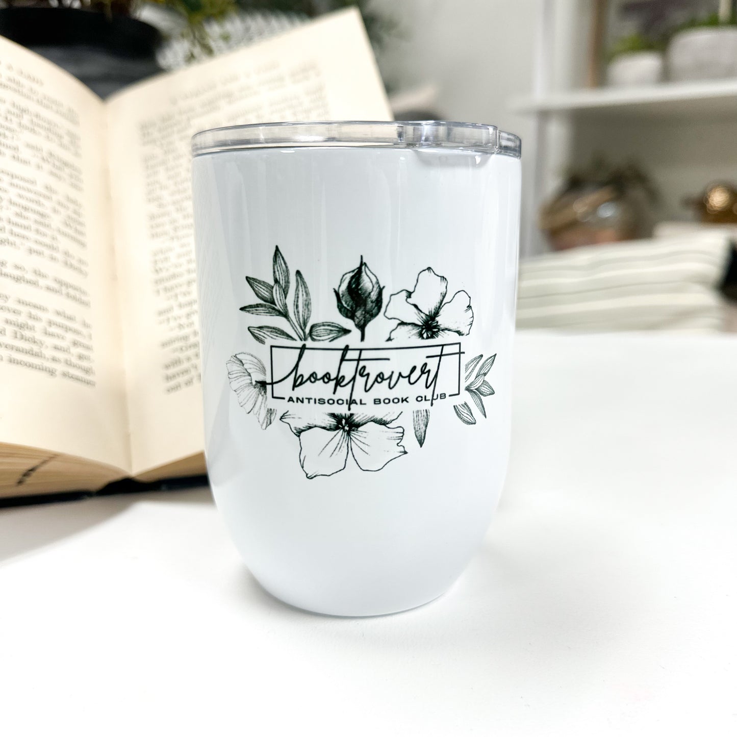 Booktrovert Wine Tumbler
