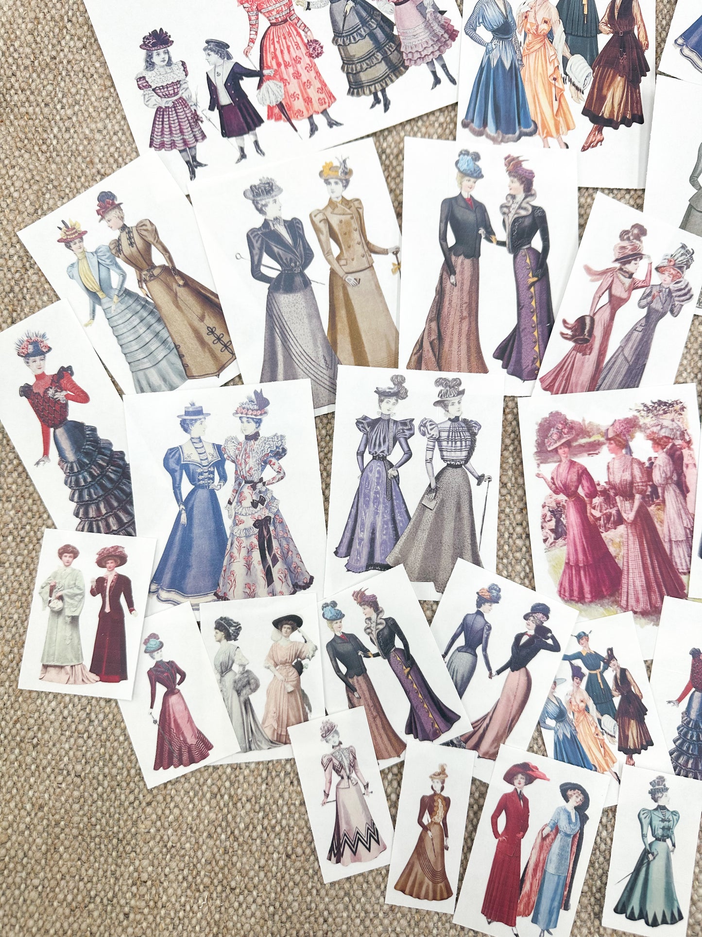 Clear Matte Stickers of Fashion Ladies