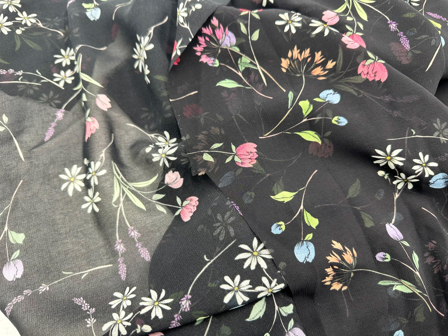 Sheer Vintage Fabric- 3 yards