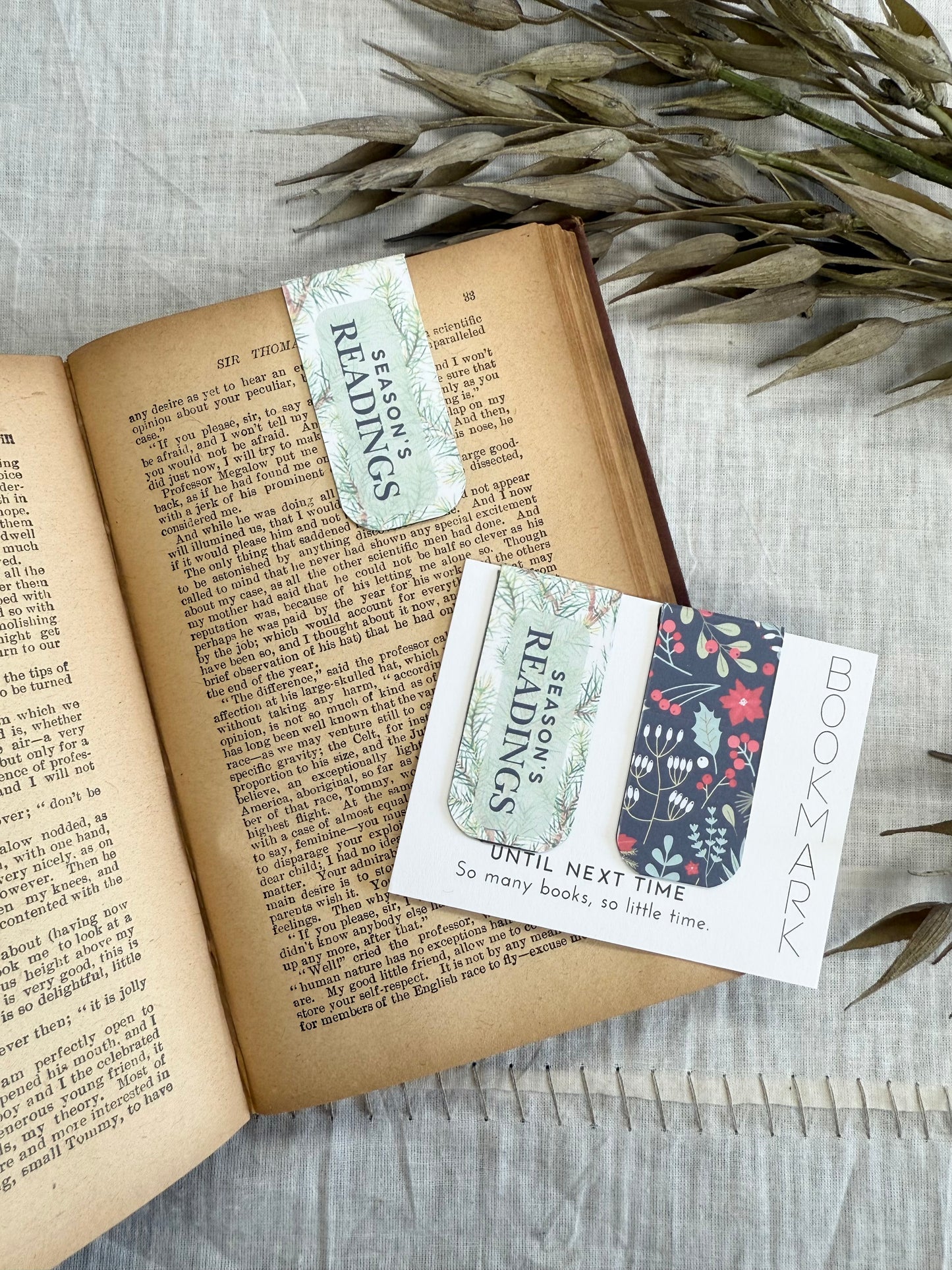 Christmas Magnet Bookmarks- Season's Readings