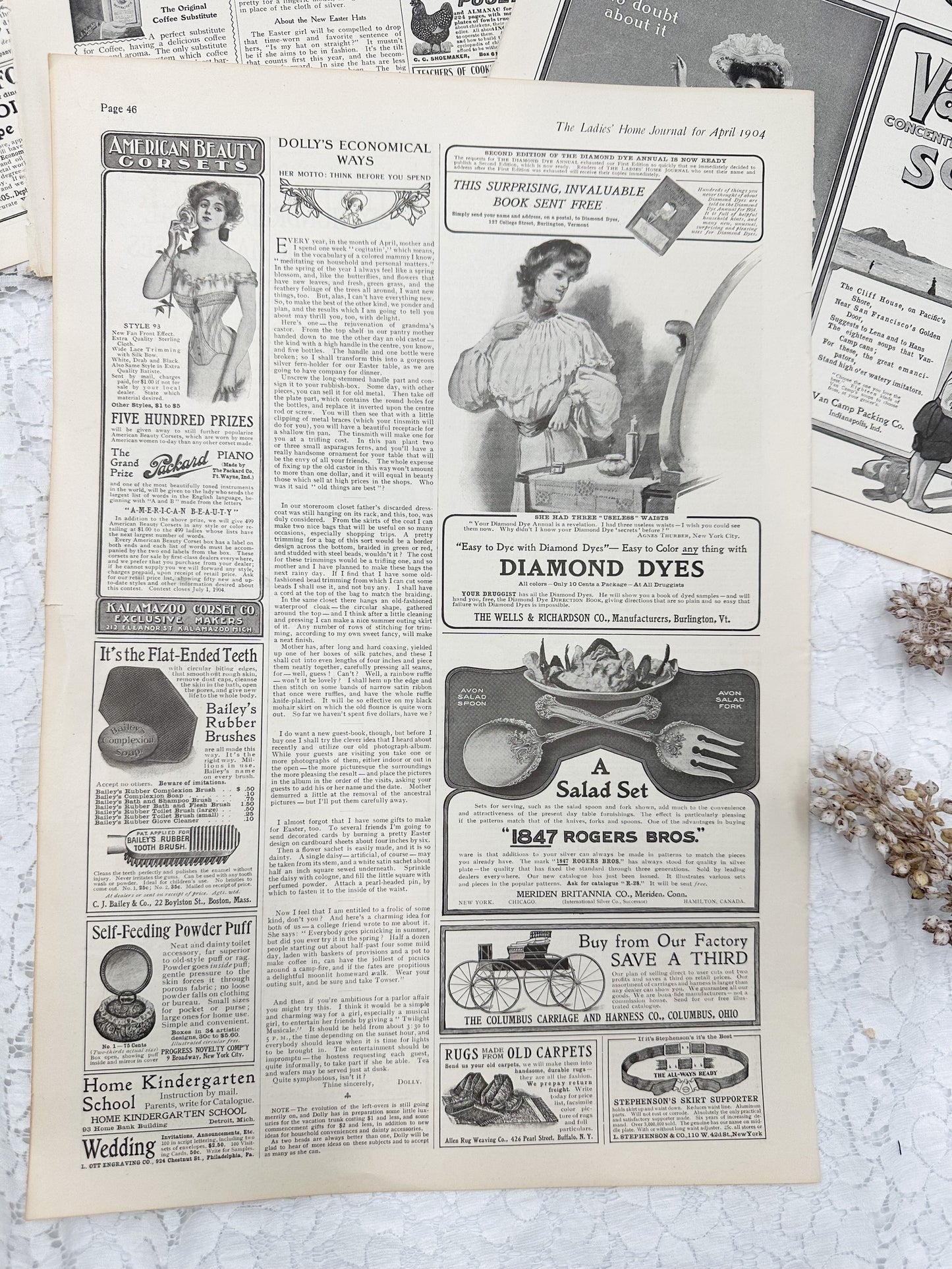 Vintage Magazine Page Set