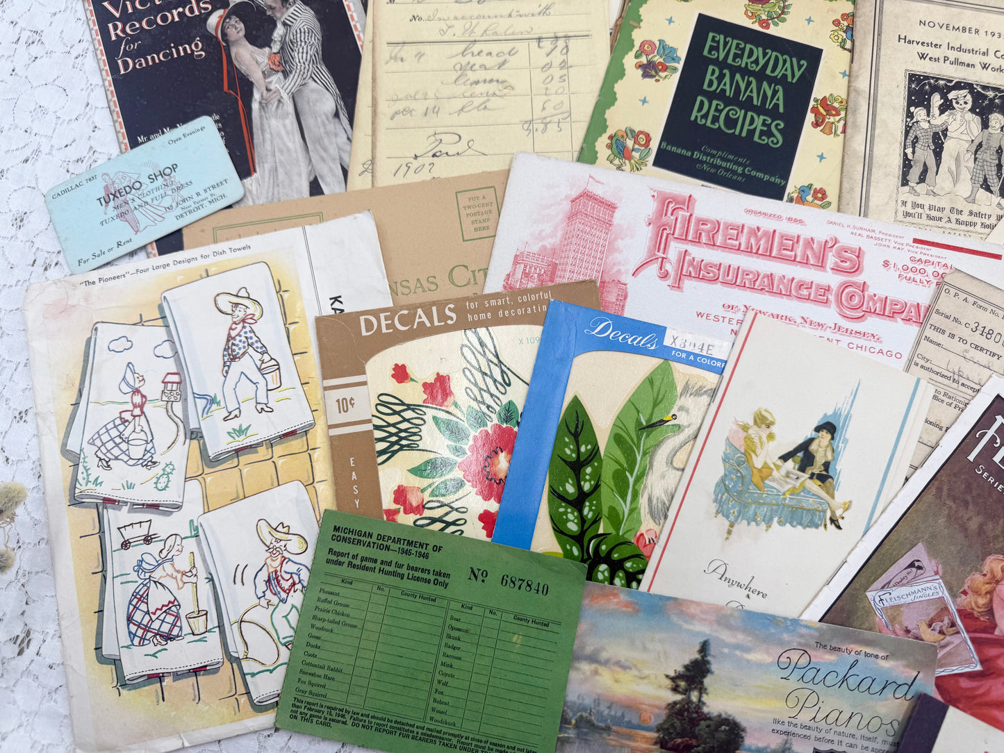 Vintage Ephemera Set