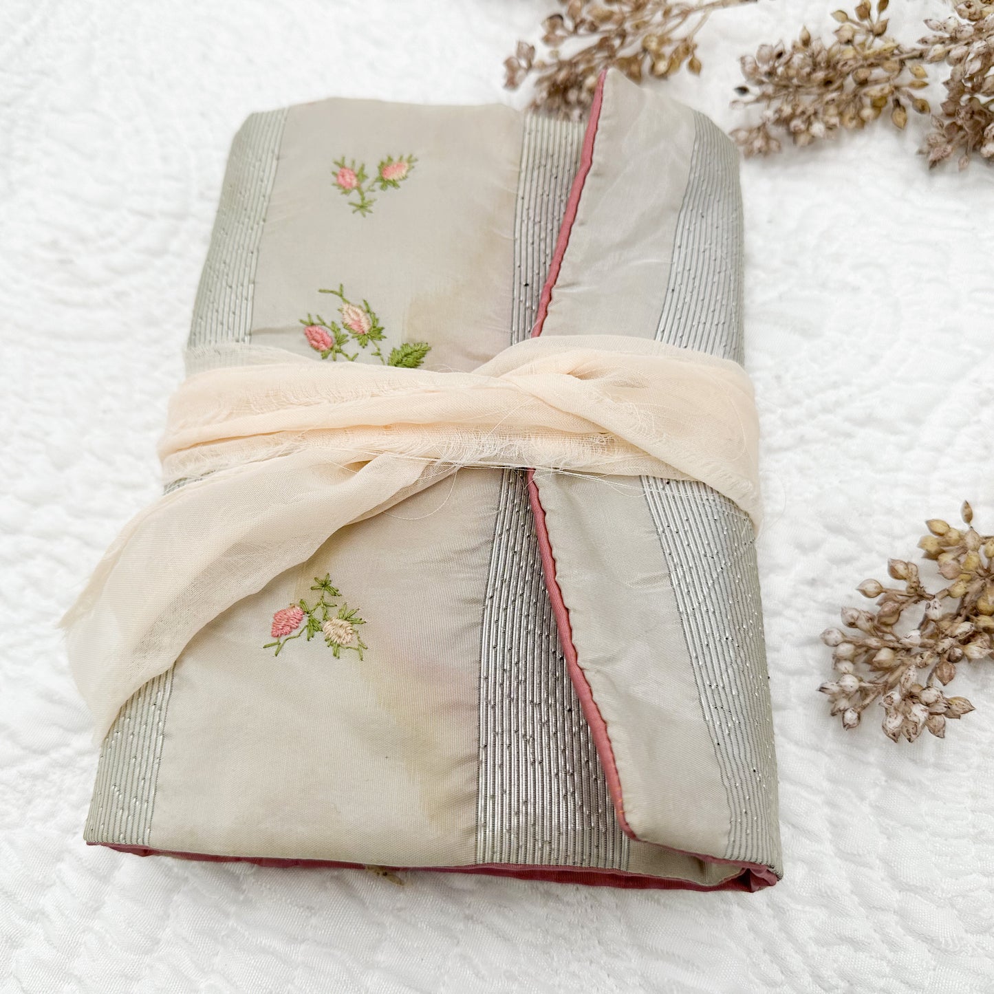 Handmade Journal with Vintage Linen