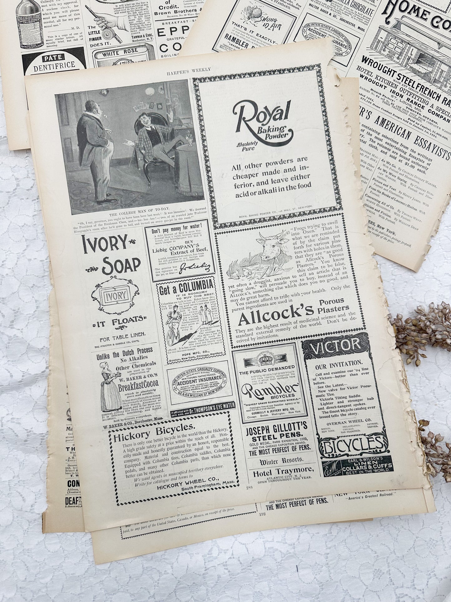 Vintage Magazine Page Set