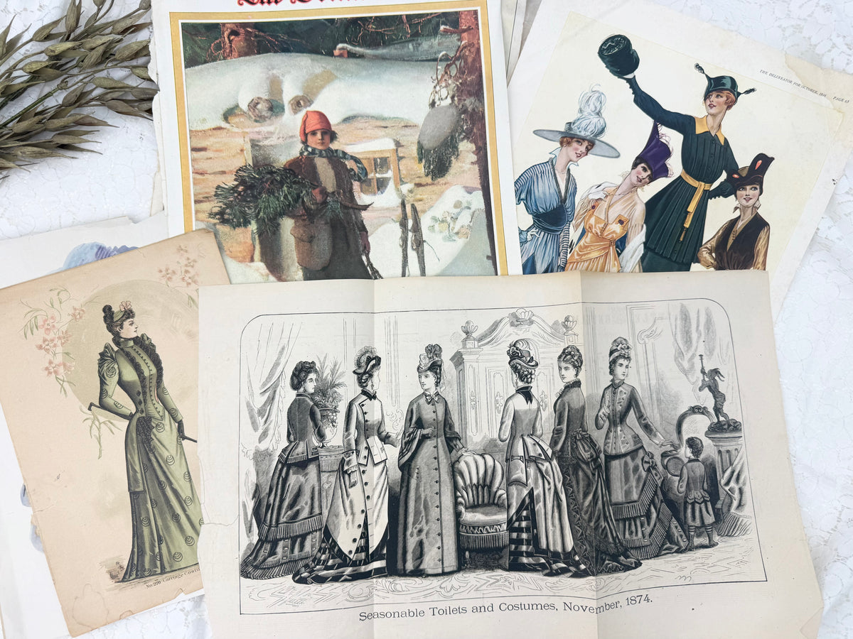 Vintage Fashion Print Set