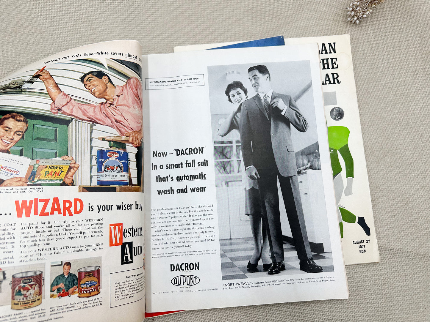 Set of Three Life Magazines